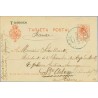 1915. Medallón.10 c. rojo. Hernani a Francia. Mat. Hernani (Laiz 49) 24€