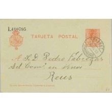 1919. Medallón.10 c. rojo. Falset, Tarragona a Reus. (Laiz 49) 5€