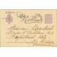 1923. Medallón.15 c. violeta sobre crema. S. Sebastián a La Haye, Holanda. Mat. S. Sebastián y marca C 481 (Laiz 50) 24€
