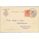 1922. Medallón.15 c. violeta + 10 c. rojo. (Ed.269) Santander a Leipzig, Alemania. Mat. Santander (Laiz 50Fe) 42€