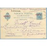 1933. Habilitación en rojo. 25 c. azul. Cartulina rugosa. Barcelona a Luzern, Suiza. Mat. Barcelona (Laiz 63C) 170€