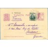 1935. Matrona. 15 c. lila + 15 c. verde. C. Arenal (Ed. 683) S. Sebastián a Bordeaux. Mat. S. Sebastián (Laiz 69Faf) 24€