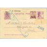 1938. Matrona. 15 c. lila + 25 c. lila rosa. Zorrilla (Ed. 685) Barcelona a Basel, marca de Censura, R. Española y 265 (Laiz 69F