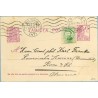 1934. Matrona. 15 c. lila + 10 c. verde. J. Costa (Ed. 664) Bilbao a Bonn. Mat. Rodillo (Laiz 69Fr) 36€