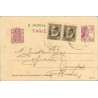 1935. Matrona. 15 c. lila + 5 c. + 5 c. castaño. B. Ibañez (Ed. 68) Solano a Campo, Huesca. Mat. Huesca (Laiz 69Fw) 44€