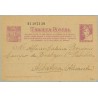 1938. Matrona. 25 c. lila sobre anteado.Una Cartilla... Siete cifras. Madrid a Albatera, Alicante (Laiz 78n) 60€
