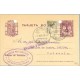 1939. R. Católicos.15 c. violeta + 5 c. sepia (Ed. 816) Las Palmas a Valencia. Mat. Las Palmas (Laiz 81Fq) 35€