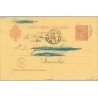 1897. Pelón.10 c. carmín. Dirigida a Bruselas Fechador de llegada (Laiz 31) 10€