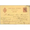 Pelón.10 c. carmín. Barna. a Burdeos. Mat. Barna. y llegada (Laiz 31A) 10€