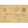 1893. Pelón. 10 c. carmín. Sta. Cruz de Tenerife a Berlín. Mat. Tenerife en azul y fechador de llegada (Laiz 31A) 9€
