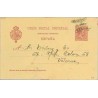 11893. Pelón.10 c. carmín. Barcelona a Valencia. Mat. Barcelona (Laiz 31A) 35€