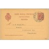 1901. Pelón.10 c. carmín. Almeria a Londres. Mat. Almería (Laiz 31B) 10€