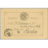 1882. 10 c. violeta. Barcelona a Berlín, Mat. Ambulante y llegada (Laiz 11) 5€