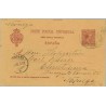 1899. Pelón. 10 c. carmín s. salmón. Barcelona a Cristiania, Noruega. Mat. Barcelona y llegada (Laiz 31B) 10€