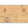 1899.10 c. carmín s. salmón. Madrid a Viena, llegada (Laiz 31B) 10€