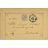 1886.10 c. violeta. Madrid a Bruselas, llegada y marca 18 (Laiz 11) 5€