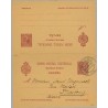 1903. Pelón.10 c. + 10 c. carmín s. salmón. Burgos a Strasbourg. Mat. Burgos (Laiz 33B) 140€