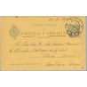 1898. Pelón. 5 c. verde. Madrid a Beira, Portugal. Mat. Madrid (Laiz 34) 35€