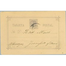 1884.10 c. violeta. Barcelona a Franfurt, Alemania (Laiz 11) 5€