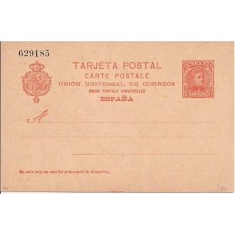 1902. 10 c. rojo naranja sobre anteado Laiz nº. 42A 132 €