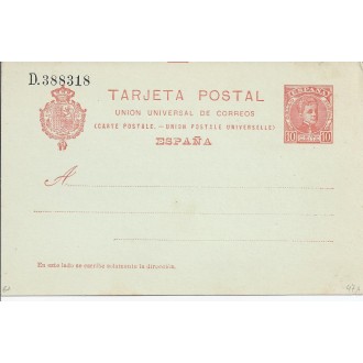 1904. 10 c. rojo naranja sobre azulado. Laiz. 47A. 24€