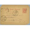 1886.10 c. carmín. Granoller del Valles, Barcelona a New York, Mat. Granollers, fechador de llegada (Laiz 15) 50€