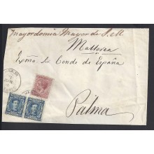 1878. Alfonso XII. 10 c. azul y 15 c. carmín Impuesto de Guerra. Ed. 175-188 150 €