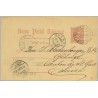 1890. Pelón.10 c. carmín. Barna. a Suiza. Mat. Barna y llegada (Laiz 21) 9€