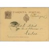 1893. Pelón.10 c. castaño. Barna a Lisboa, fechador de llegada (Laiz 27) 15€