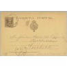 1895. Pelón.10 c. castaño s. amarillo. "Direccion" sin acento. Las Palmas a Luebeck, Alemania. Mat. Las Palmas (Laiz 27cc) 20€