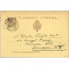 1891. Pelón. 10 c. castaño. Vigo a Londres. Matasellos Vigo (Laiz 27A) 6€