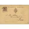1891. Pelón. 10 c. castaño. "direccion" sin acento. Madrid a París. Mat. Ensayo Madrid y llegada (Laiz 27cc) 20€