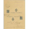 1890. Pelón. 15 c. + 15 c. azul. Barcelona. Mat. Barcelona (Laiz 28a) 110€