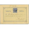 1875. 5 c. azul. Dirigida a Madrid (Laiz 8) 7€