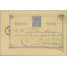 1876. 5 c. azul. Lugo a Barcelona, fechador Barcelona (Laiz 8) 7€