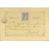 1876. 5 c. azul. Jaén a Madrid, Mat. Jaén (Laiz 8) 7€