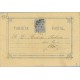 1877. 5 c. azul. Olot a Barcelona, Mat. Olot y Taladro Limado (Laiz 8) 35€