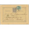 1881. 5 c. gris + 5 c. verde. (Ed. 201). Madrid a Berlin, Alemania, Mat. Madrid, fechador de llegada (Laiz 8AFb) 170€