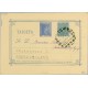 1876. 5 c. azul + 5 c. verde I.G. (Ed. 183) Mat. taladro limado (Laiz 8Fb) 35€