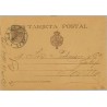 1899. Pelón.10 c. castaño. Cadiz a Sevilla. Mat. Cádiz (Laiz 36a) 30€