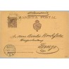 1900. Pelón.10 c. castaño s. salmón. Barcelona a Lemgo, Alemania. Mat. Barcelona y llegada (Laiz 36A) 24€