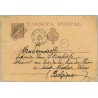 1898. Pelón. 10 c. castaño s. salmón. Rentería, a Saint. Nicolas, Belgica. Mat. Rentería y llegada (Laiz 36A) 24€