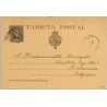 1901. Cadete.10 c. castaño s. anteado. Bilbao a Belgica. Mat. Ambulante y llegada (Laiz 37SN) 100€