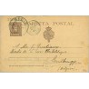 1903. Cadete.10 c. castaño s. anteado. Cadiz a Endbrugge, Bélgica. Mat. Cadiz y llegada y marca 73 (Laiz 37An) 20€
