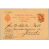 1901. Cadete.10 c. rojo. Málaga a Zurich. Mat. Málaga y llegada (Laiz 40a) 9€