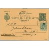 1912. Cadete. 5 c. verde + 5 c. verde Medallón (Ed. 268). Aranjuez a Bonn. Mat. Aranjuez (Laiz 43Fb) 54€