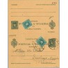 1907. Cadete. 5 c. + 5 c. verde azul + 5 c. verde. Cadete (Ed. 242). Madrid a Steinhagen. Mat. Madrid y fechador de llegada (Lai