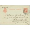 1906. Cadete.10 c. rojo. Cartagena a Philadelphia. Mat. Cartag (Laiz 45A) 35€