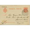 1906. Cadete.10 c. rojo. Tenerife a B. Aires. Mat.Tenerfie (Laiz 45A) 35€