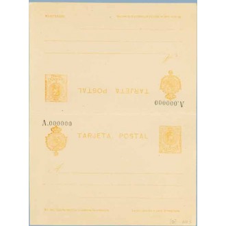 1918. 10 c. + 15 c. amarillo. Numeración A. 000000 (Laiz NE3) 555€